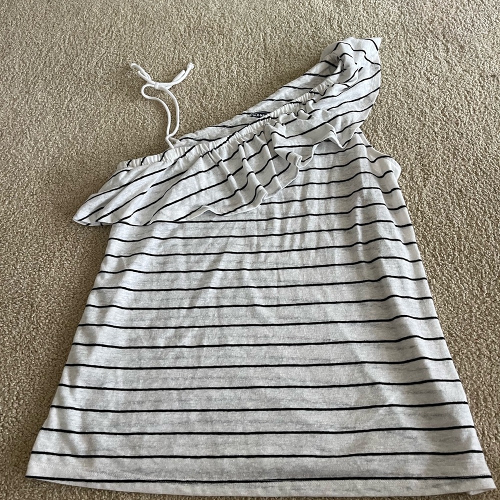 Old Navy Black and White Striped Top